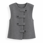 Cathy - Retro Knitted Sleeveless Vest 1