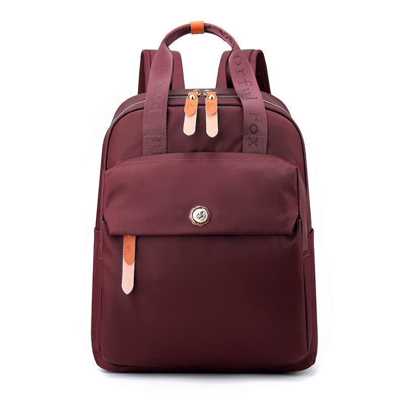 Korean Fashion Backpack for Women – Stylish Nylon Daypack