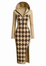 Maritza - Hooded Side Split Dress 5
