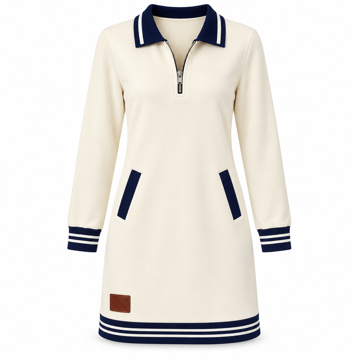 Audrey - Lapel Collar Dress