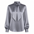 Janet - Satin Long Sleeve Shirt