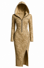 Maritza - Hooded Side Split Dress 1