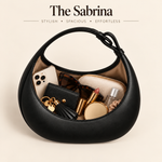 Sabrina - Half Moon Leather Bag 6