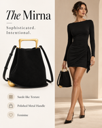 Mirna - Faux Suede Handbag 7