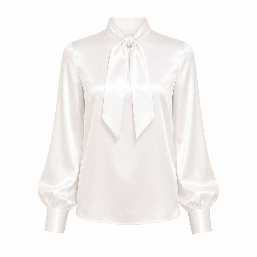 Janet - Satin Long Sleeve Shirt