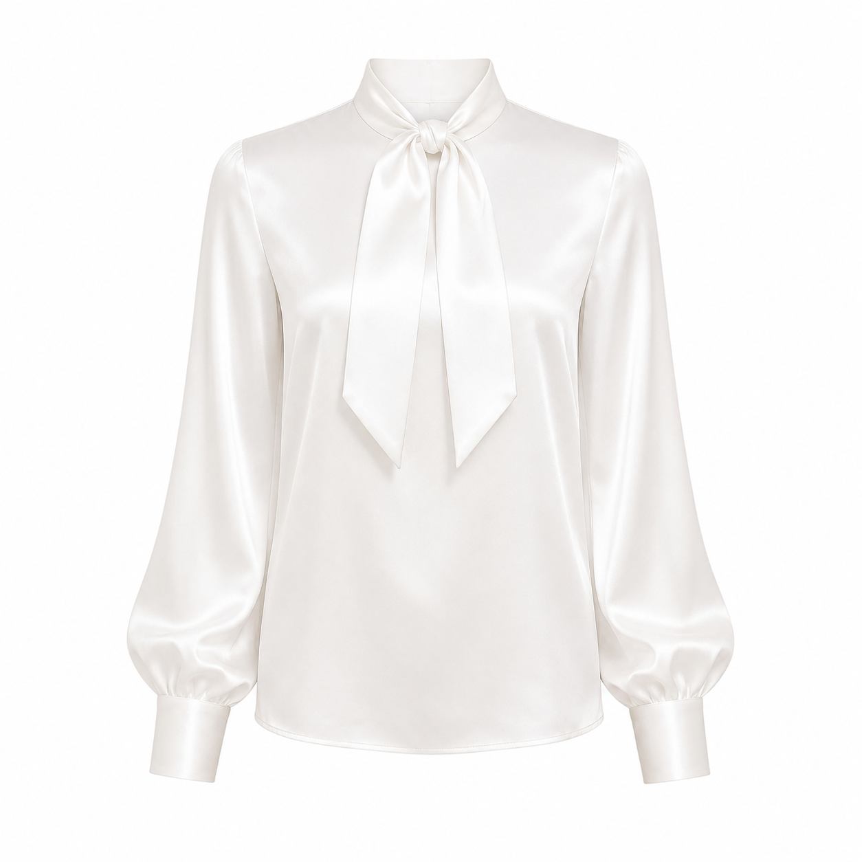 Janet - Satin Long Sleeve Shirt