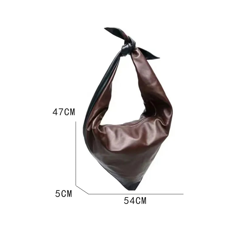 Triangle Crossbody Bags For Women Luxury Designer Handbags And Purses 2023 New In Fashion PU Soft Skin Beat Knot Shoulder