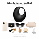 Sabrina - Half Moon Leather Bag 5