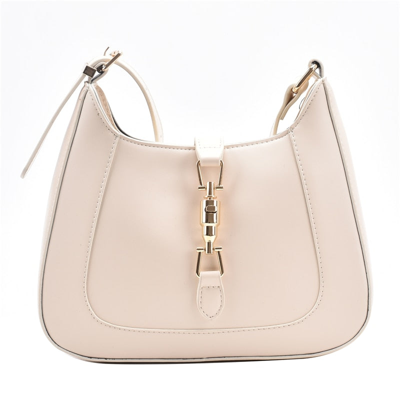 Luxury Leather Shoulder Bag for Women | Convertible Crossbody Purse with 2 Straps