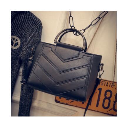 Women's Medium PU Leather Tote Bag – Everyday Shoulder Handbag