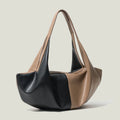 Checkerboard Market Women Underarn Shoulder Bag Vintage Dumpling Design Leather Tote Handbags Casual Phone Purses