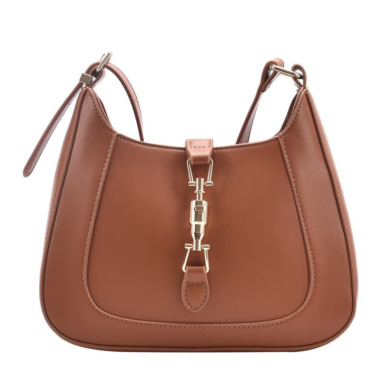 Luxury Leather Shoulder Bag for Women | Convertible Crossbody Purse with 2 Straps