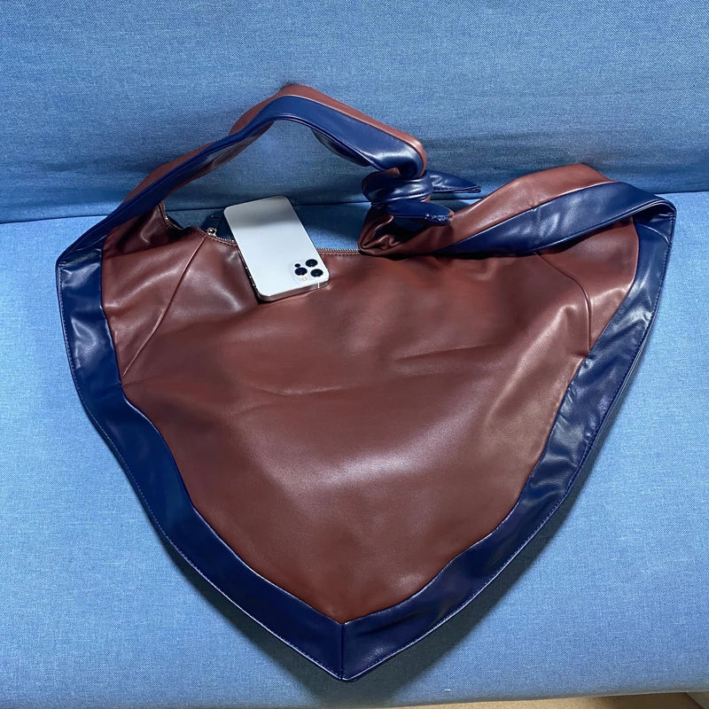 Triangle Crossbody Bags For Women Luxury Designer Handbags And Purses 2023 New In Fashion PU Soft Skin Beat Knot Shoulder