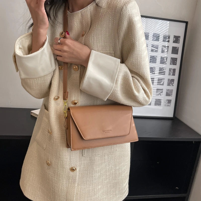 Green Flap Crossbody Bags for Women Spring Designer Fashion Trend Small Leather Shoulder Bag Handbags and Purses