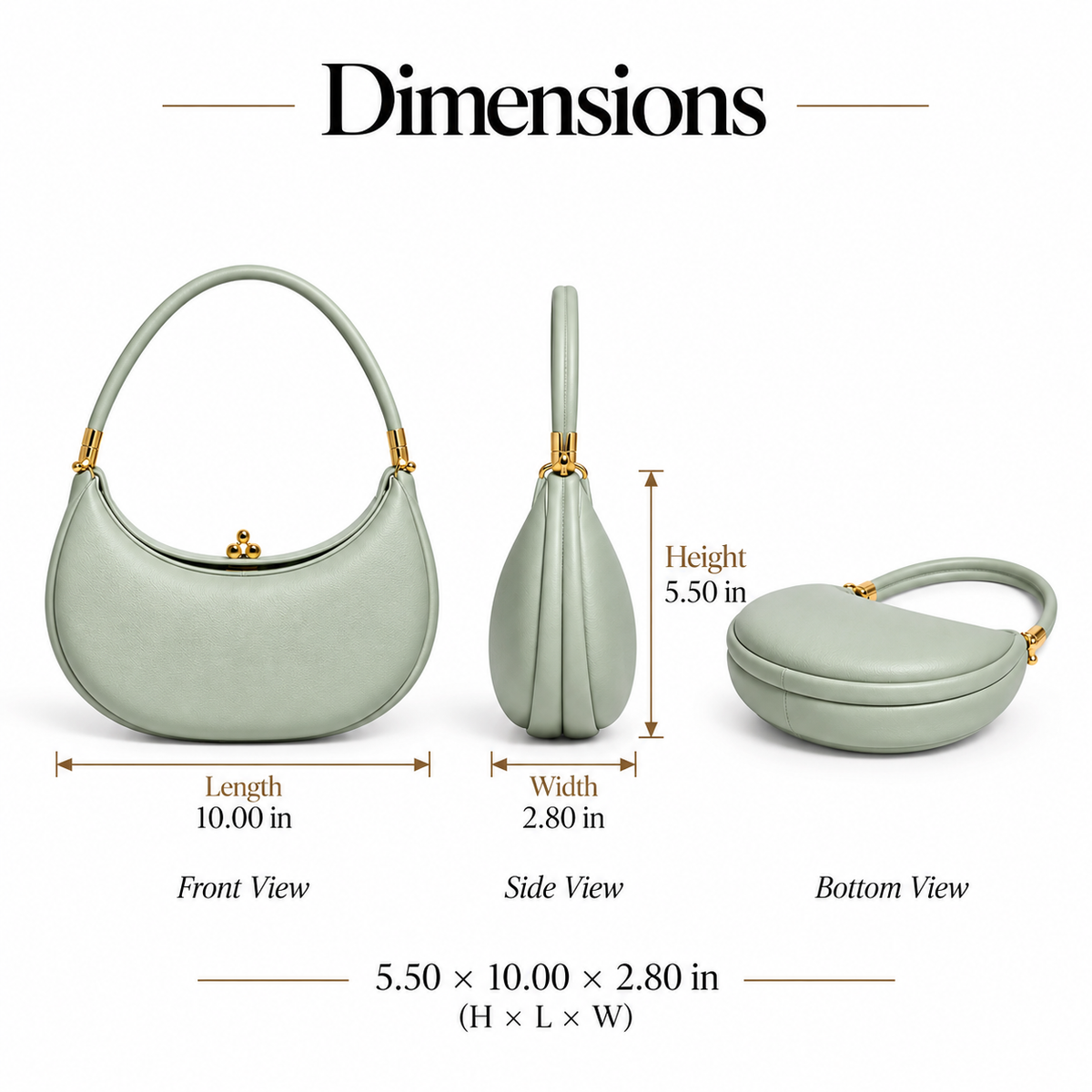Maria - Half Moon Shoulder Bag