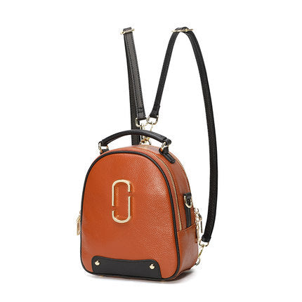Women's Retro Cowhide Leather Tote Handbag – Large Capacity Square Shoulder Bag