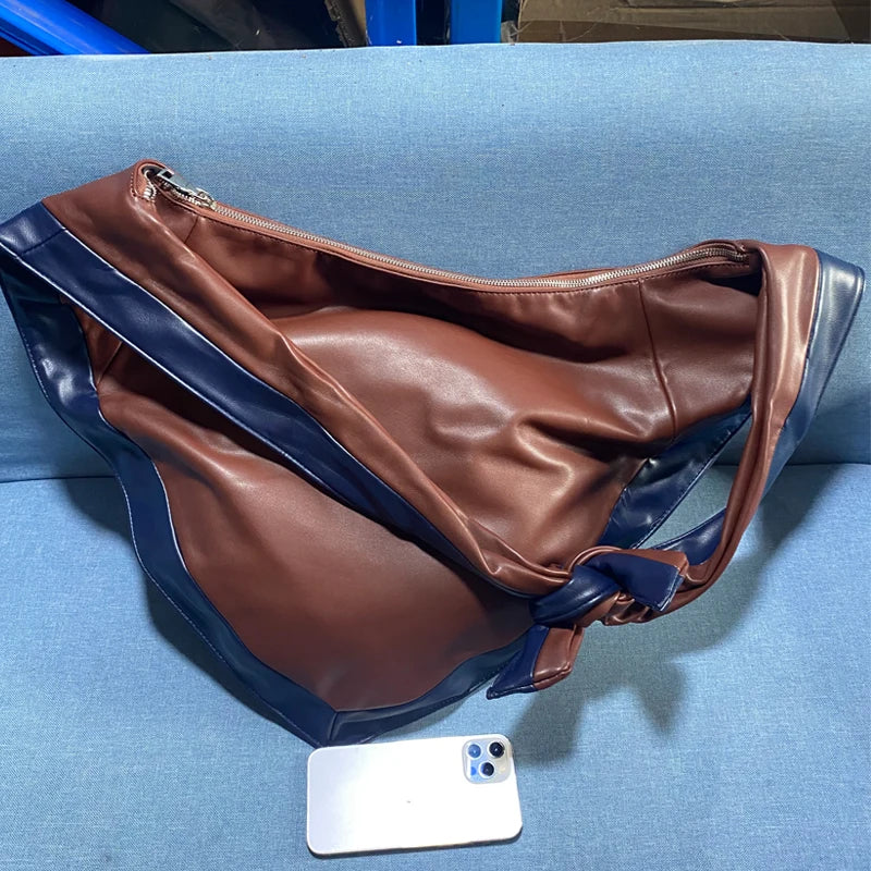 Triangle Crossbody Bags For Women Luxury Designer Handbags And Purses 2023 New In Fashion PU Soft Skin Beat Knot Shoulder