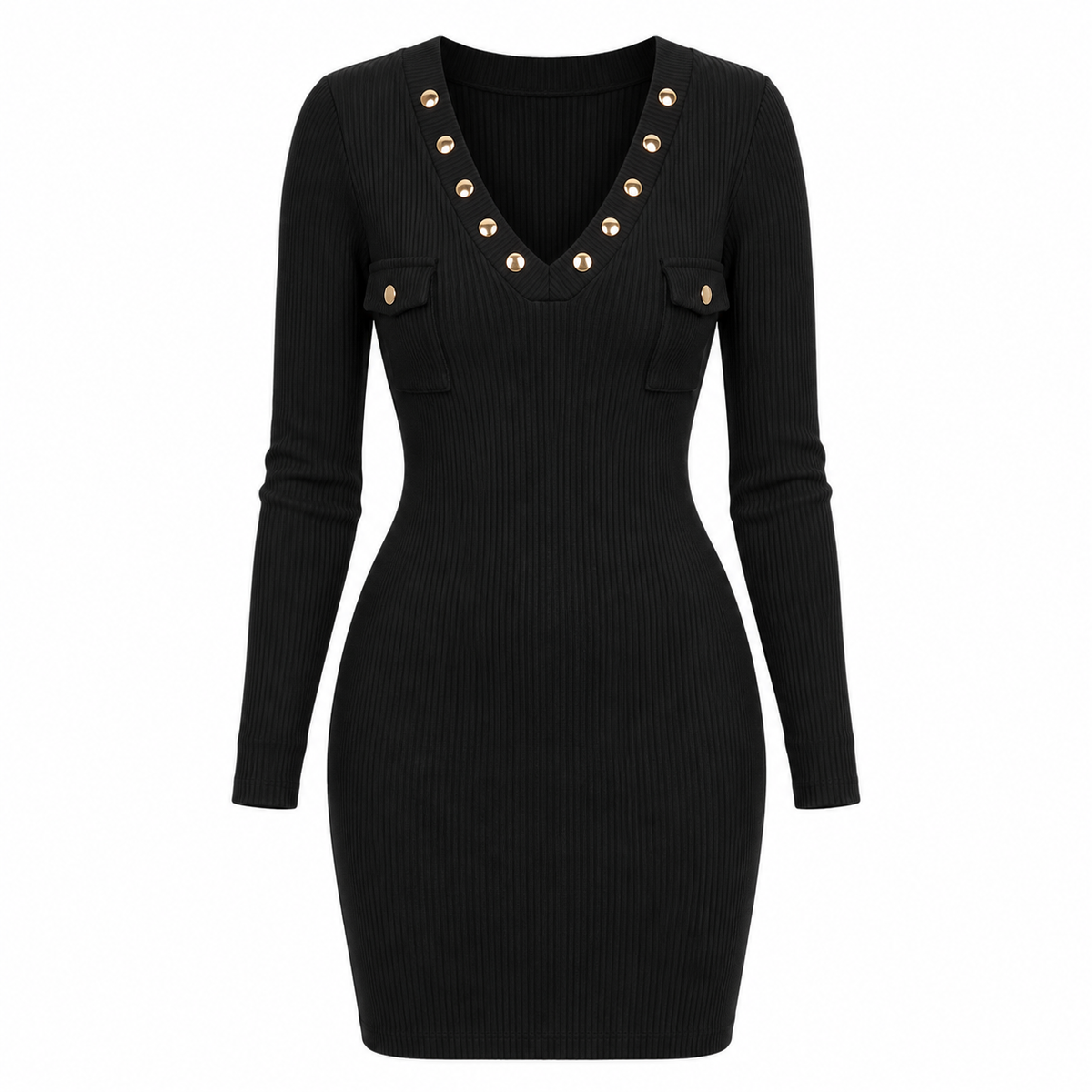 Rose - Ribbed Knit Dress
