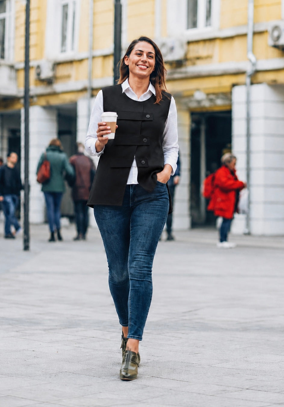 Cathy - Retro Knitted Sleeveless Vest