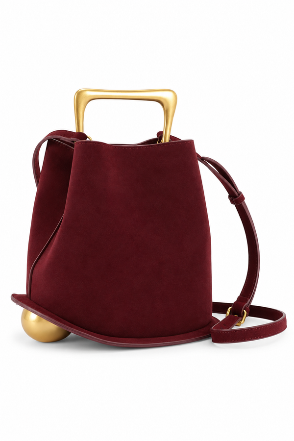 Mirna - Faux Suede Handbag