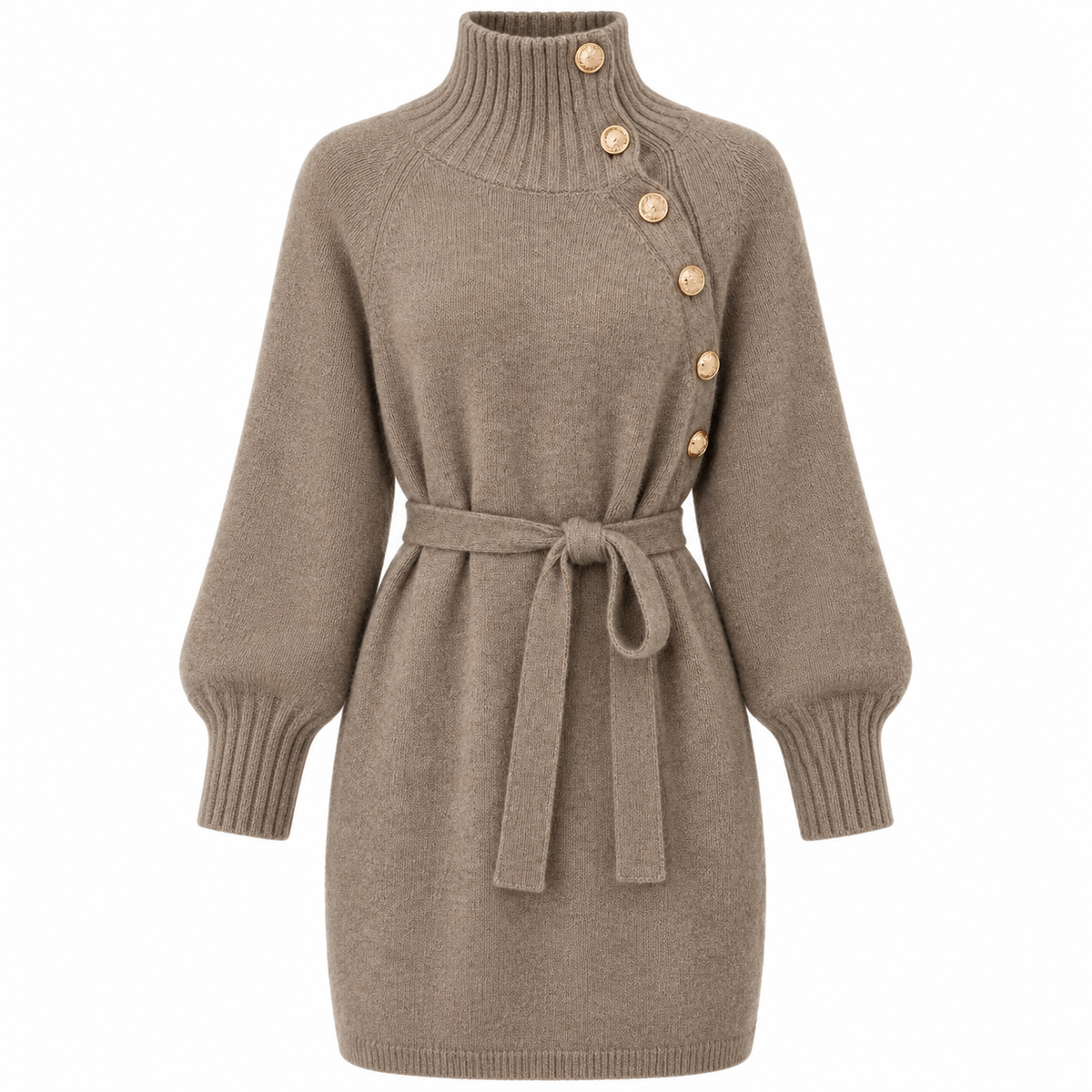 Rose- High Neck Dress