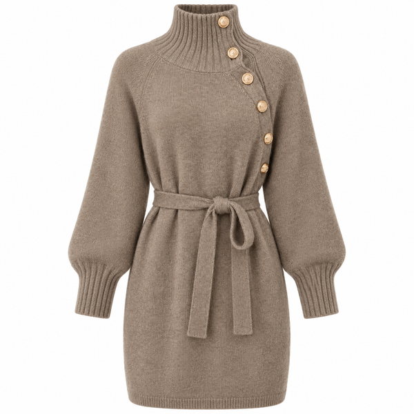 Rose- High Neck Dress