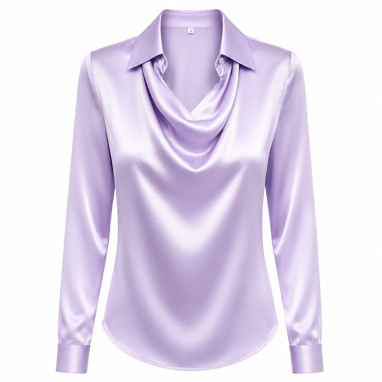 Sally - Satin Draped Blouse