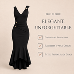 Eloise - V-Neck Fishtail Dress 4