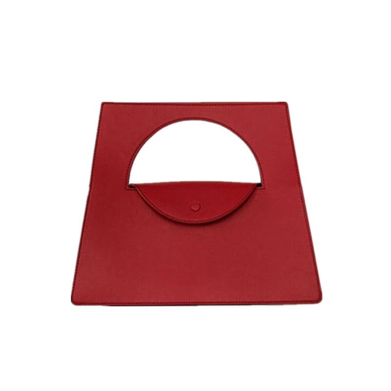Geometric PU Leather Handbag for Women | Luxury Top Handle Shoulder Bag
