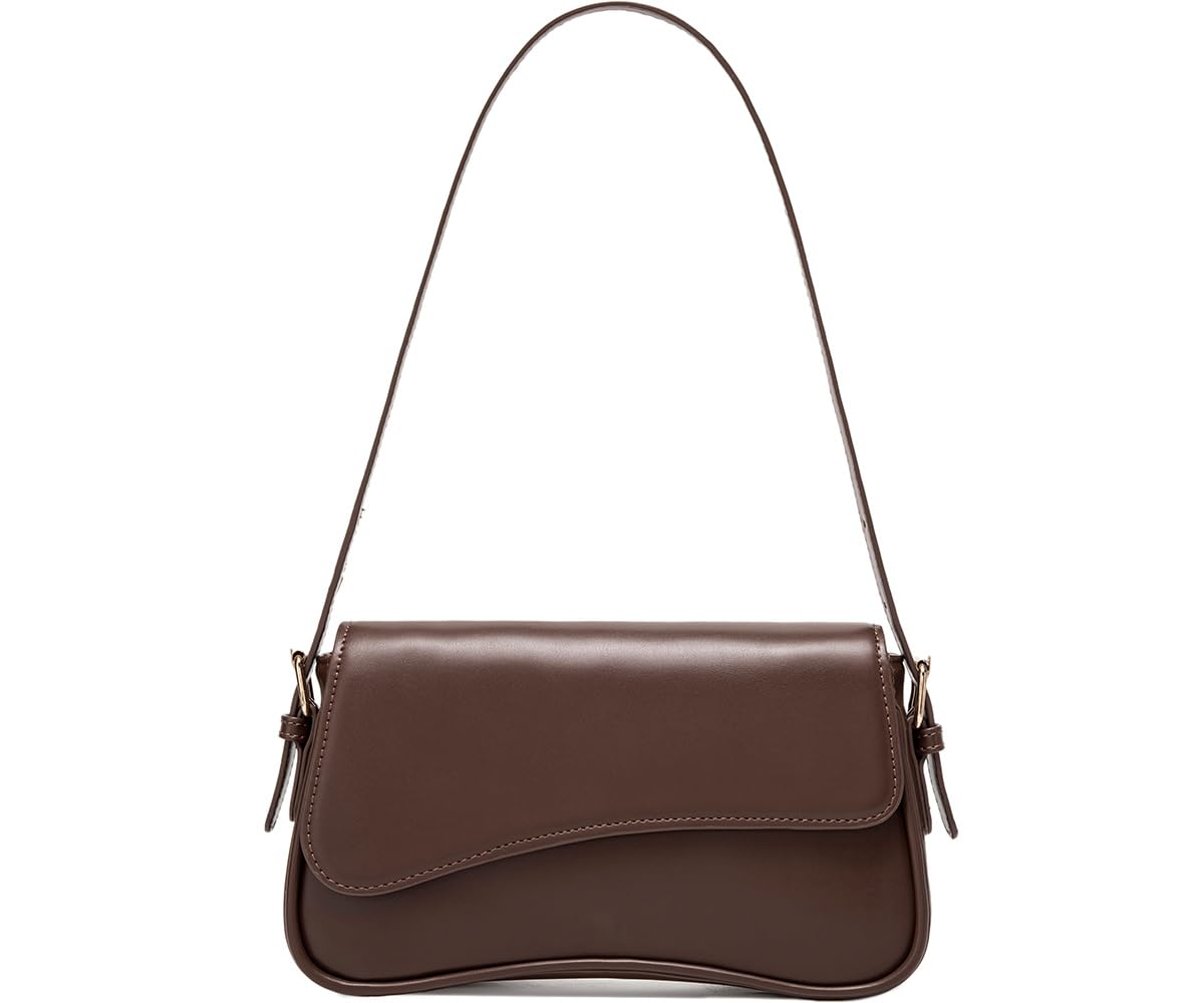 Women's Vegan Leather Underarm Hobo Bag – Trendy Clutch Crossbody Shoulder Purse