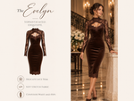 Evelyn - Lace Trim Midi Dress 5