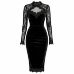 Evelyn - Lace Trim Midi Dress 3