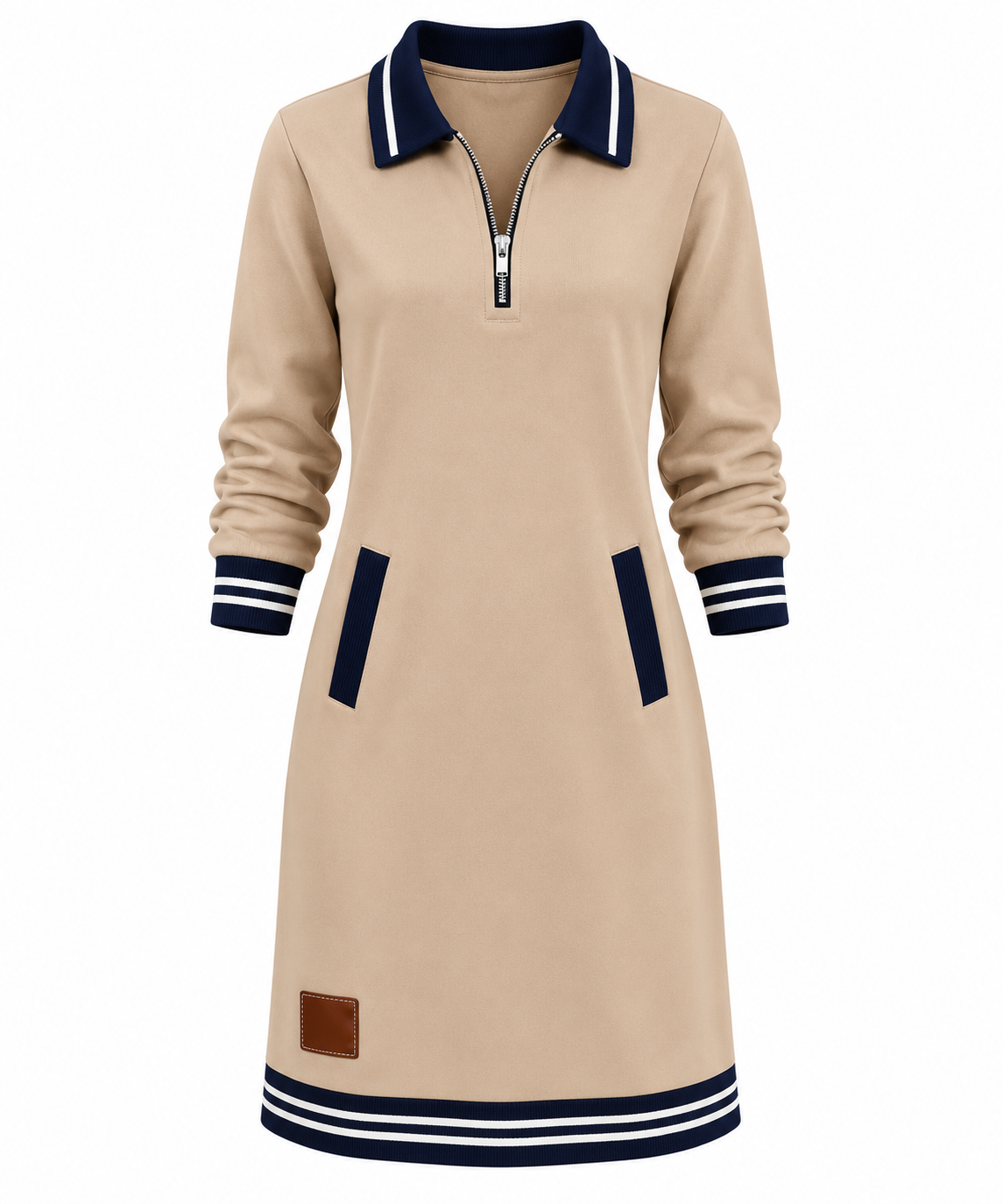 Audrey - Lapel Collar Dress
