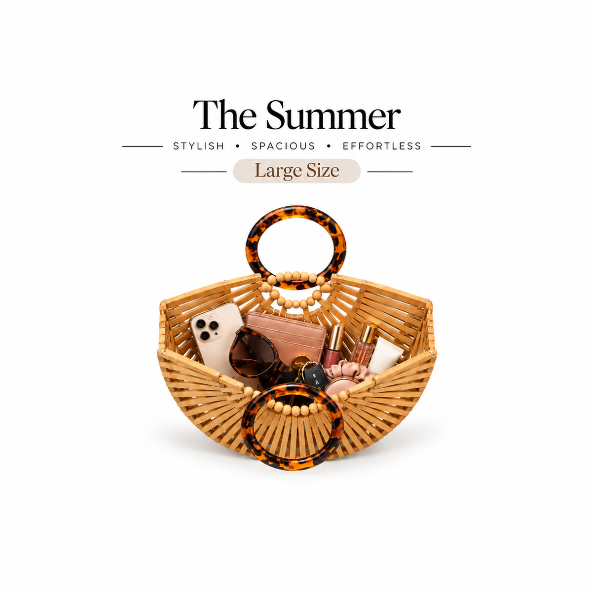 Summer - Bamboo Beach Bag