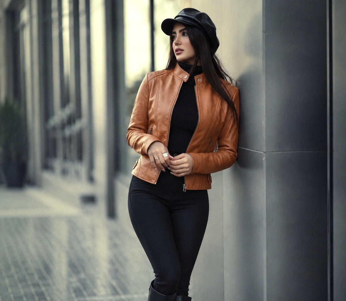 Catherine - Fitted Moto Jacket