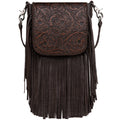 Western Crossbody Handbags for Women Small Bags Tooled Leather Fringe Purse RLC-L159CF