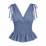 Laura - Ruched Strap Blouse 1