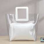 Women's Transparent Composite Bag | PU Leather Shoulder & Beach Handbag 3