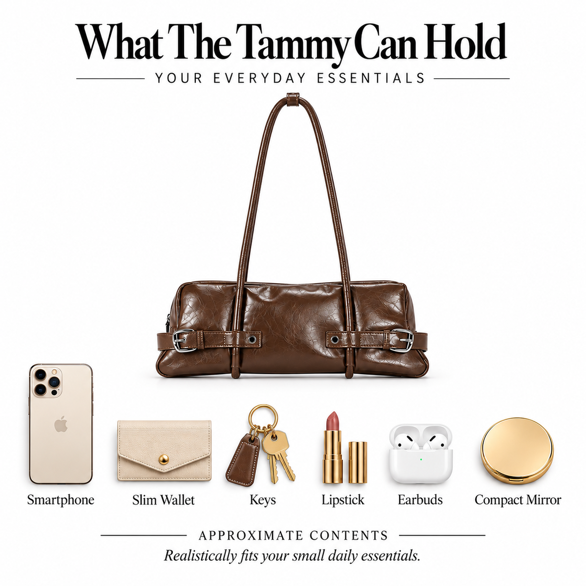 Tammy - Side Buckle Eastwest Bag