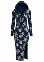 Maritza - Hooded Side Split Dress 4