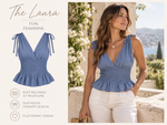 Laura - Ruched Strap Blouse 6