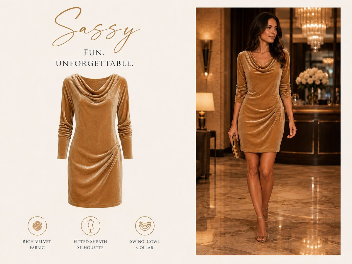 Sassy - Velvet Midi Dress