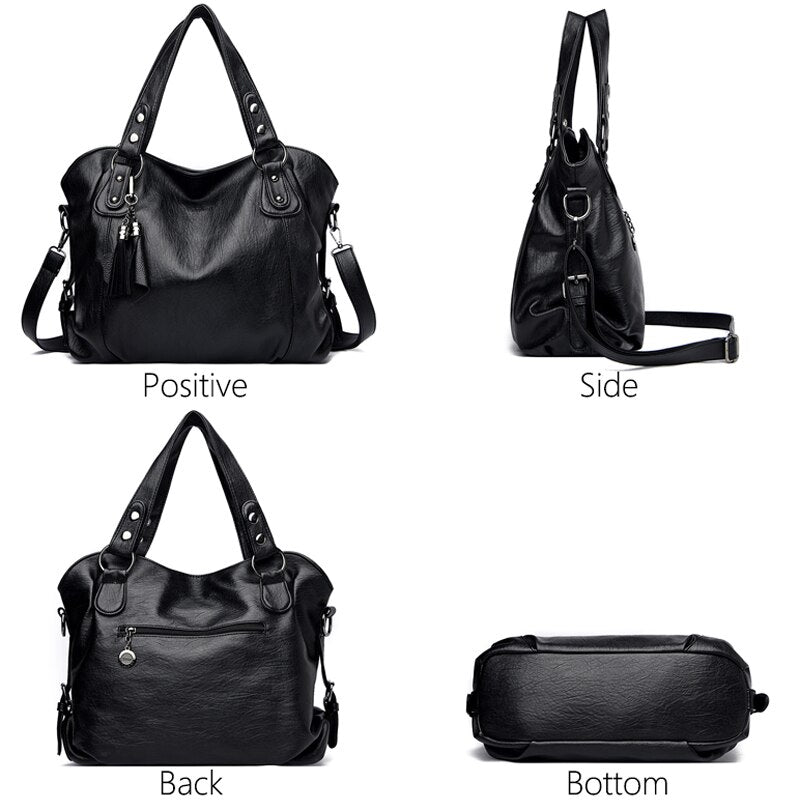 Purses and Handbags Soft Leather Luxury Handbags Women Bags Designer High Quality Casual Tote Female Shoulder Crossbody Bag