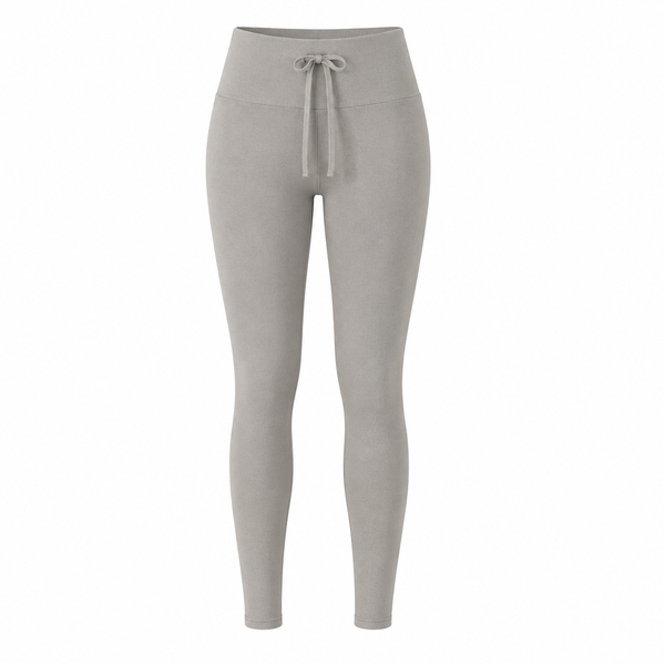 Tiff - Tie-Front Ribbed Leggings