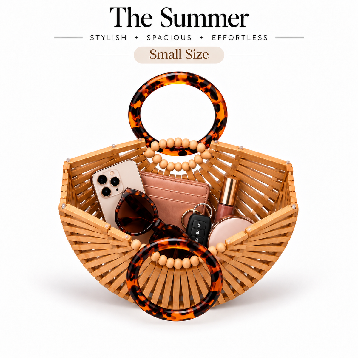 Summer - Bamboo Beach Bag