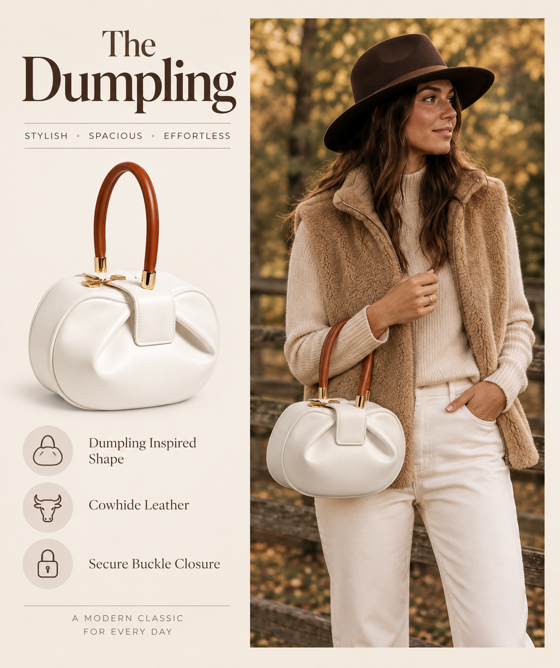 Dumpling - Rounded Silhouette Bag