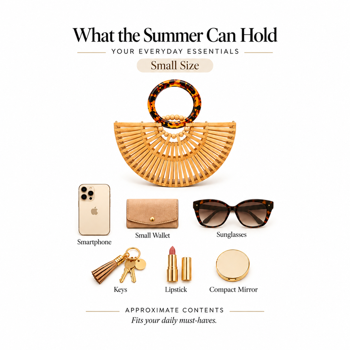 Summer - Bamboo Beach Bag