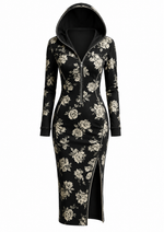 Maritza - Hooded Side Split Dress 3