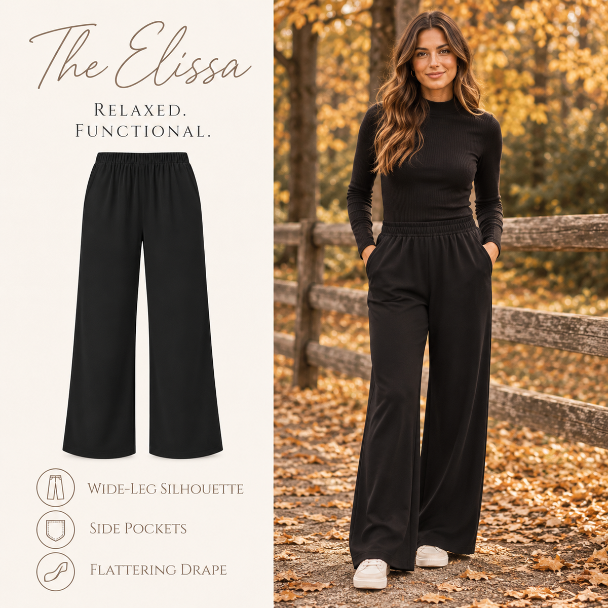 Elissa - Wide Leg Pants