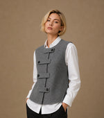 Cathy - Retro Knitted Sleeveless Vest 2